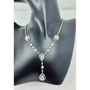 Cubic zirconia necklace